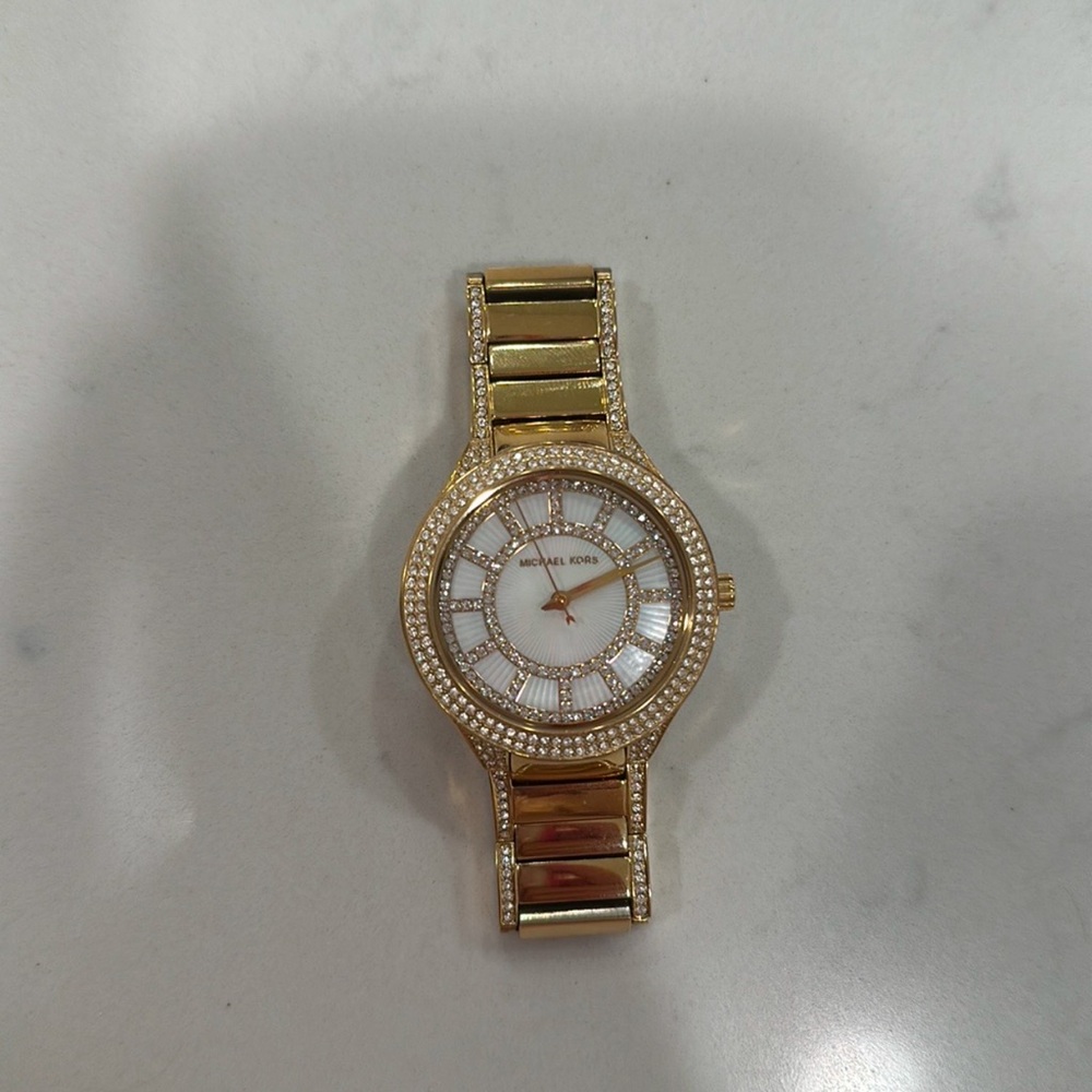 Michael Kors Gold Crystal-Embellished Watch